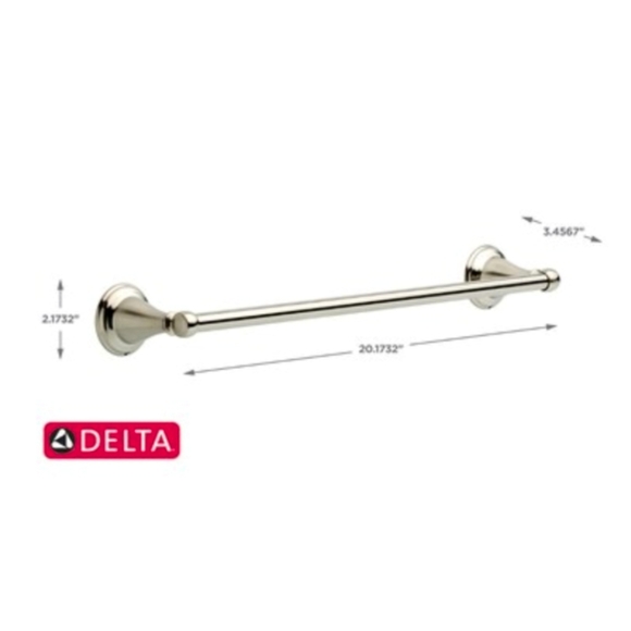 Delta Windemere 18 in. Towel Bar in SpotShield Brushed Nickel WIN18-PC1 - Picture 3 of 6